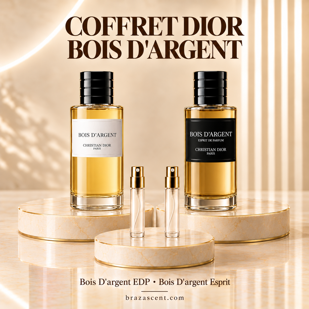 Coffret Bois D'argent Duo