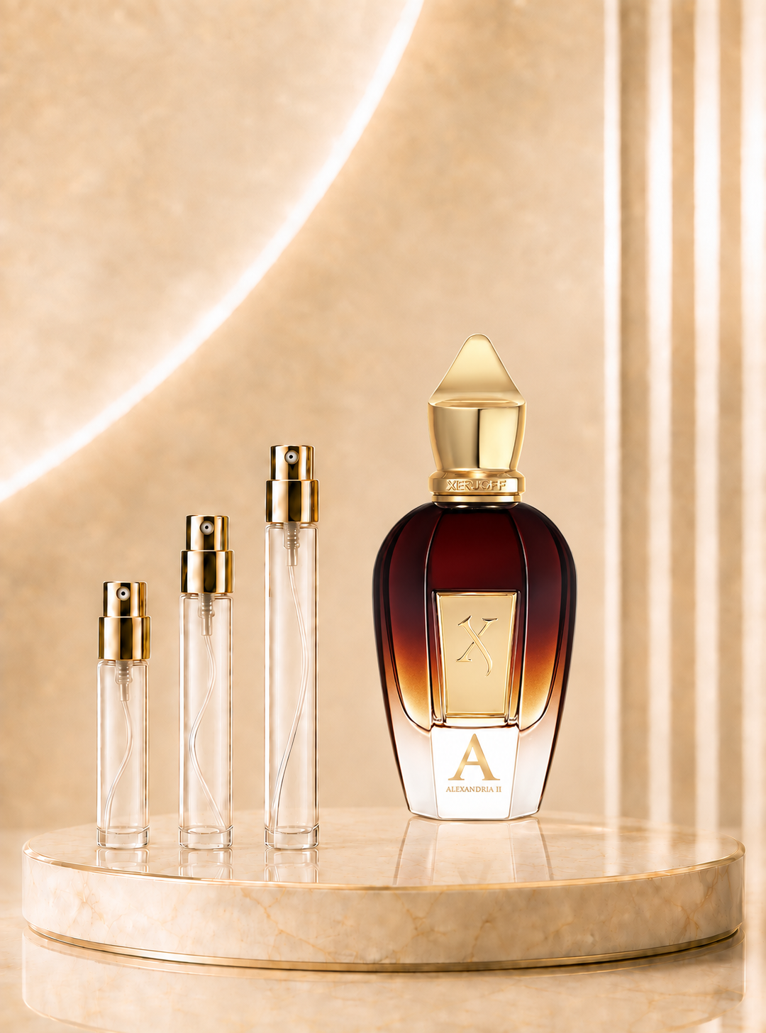 Décant Alexandria II Xerjoff, achetez en 2ml, 5ml, 10ml ou 30ml